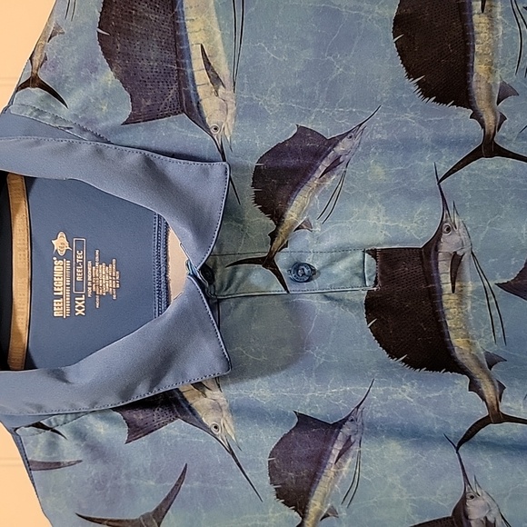 Reel Legends Reel-Tec Activewear/Sportswear Polo Shirt Size XXL - Picture 3 of 7